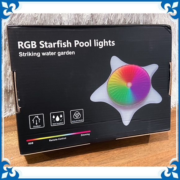 LED Smart Starfish Pool Light Underwater Waterproof RGB App Remote Control Timer - Picture 2 of 13